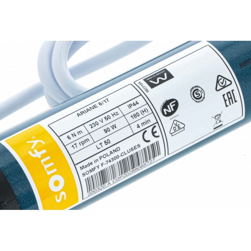 Moteur Somfy LT50 Ariane 6 newtons 6/17 Volet roulant et store — free download