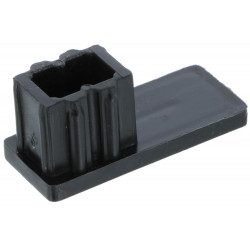 Building Plastics DIO1045 - Joint brosse noir 7x5 pour coulisse