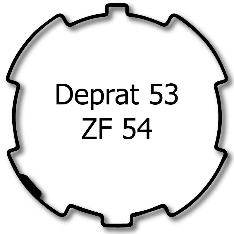 Bagues adaptation moteur Selve ZF54 - Deprat 53
