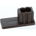Arrêt bas coulisse de volet roulant marron - ARG010-002