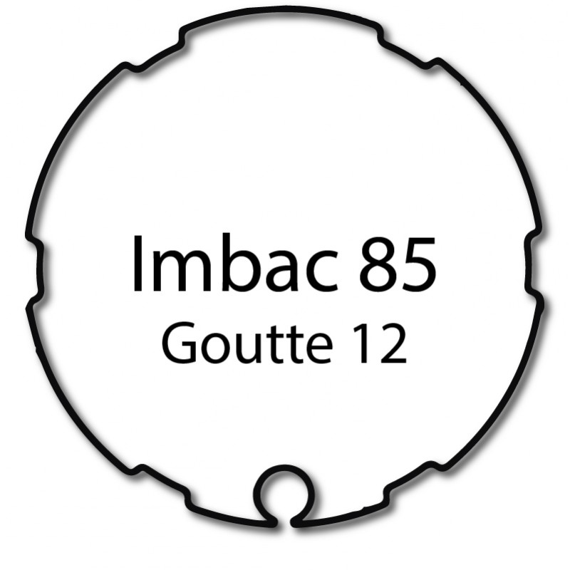Bague adaptation moteur Somfy LT60 Imbac 85 goutte 12