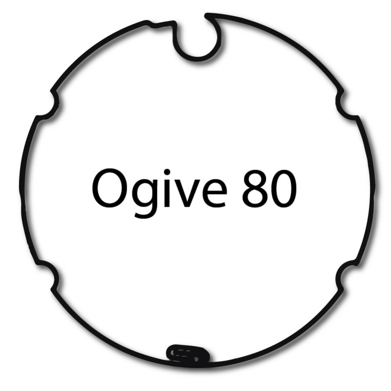 Bagues moteur Cherubini - Ogive 80 - Volet roulant - Store