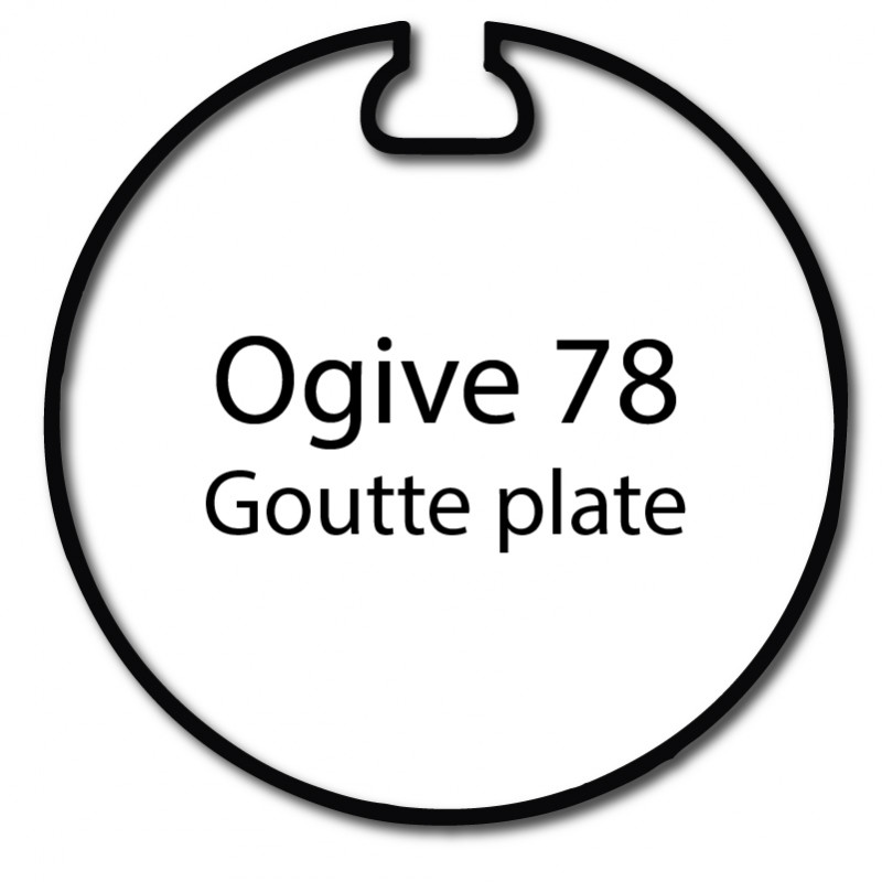 Bague adaptation moteur Nice Era L Goutte plate 78