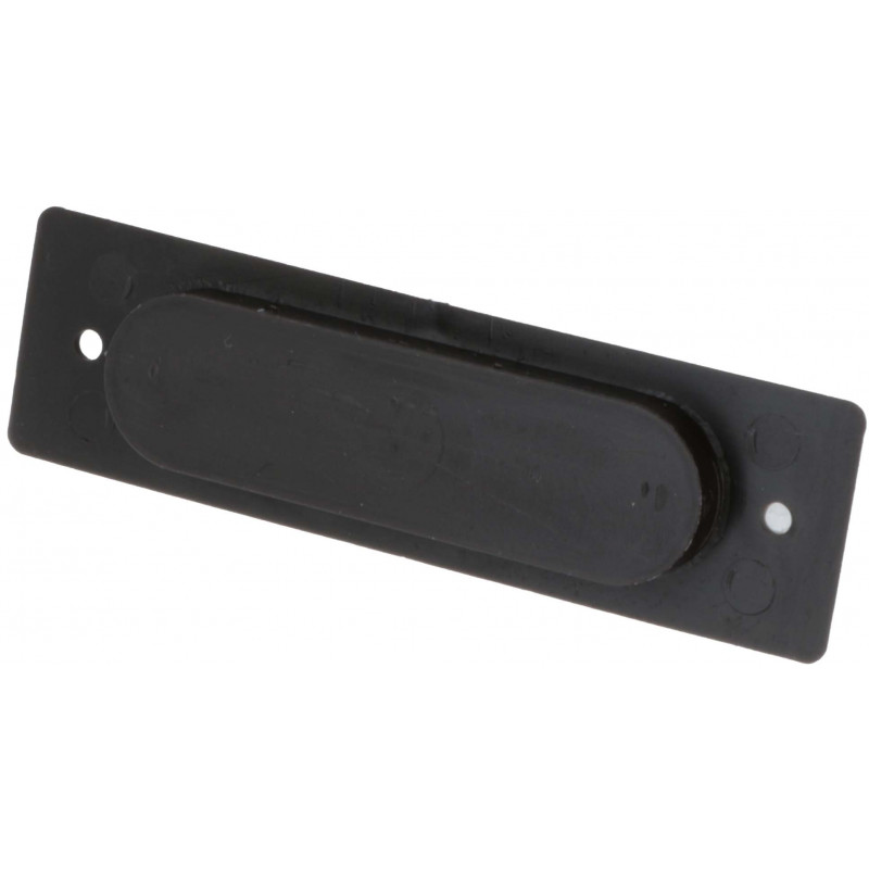 Poignée cuvette PVC marron 100 mm volet roulant