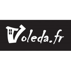 Volet roulant filaire - Coffre 45° pan coupé en 205 mm - L 2940 mm H 1890 mm