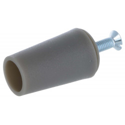 10 Butées Pour Volets Roulants Blancs 40 Mm - PVC Conique, Avec Vis Et Rondelles - Résistant Intempéries
