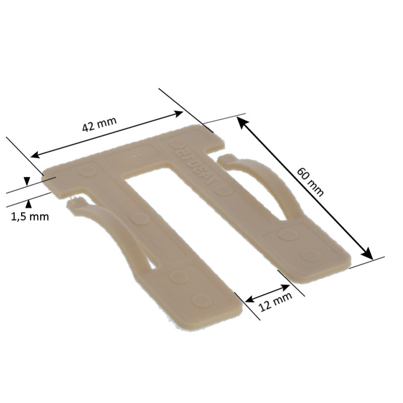 1000 Cales Fourchettes Épaisseur 5mm - 30x40mm - Lot Économique