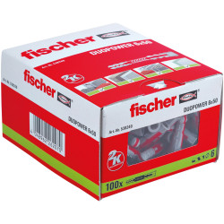 Chevilles de fixation Fischer Duopower 6 x 50 mm sans vis - 538240