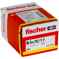 Chevilles à frapper Fischer N 5 x 25/1 F - 514872