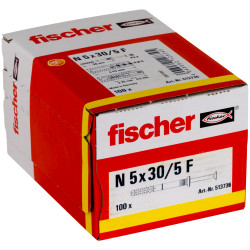 Chevilles à frapper Fischer N 5 x 30/1 F - 513736