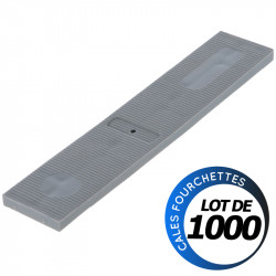 Cales plates vitrage - 100 x 20 x 4 mm - Boite 1000