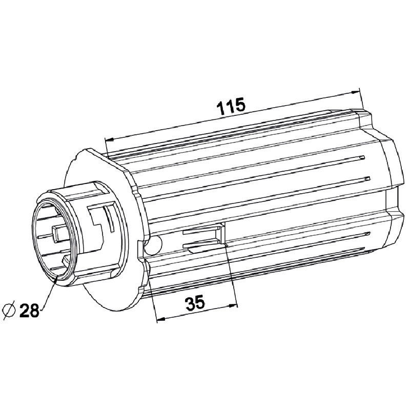 Embout Escamotable ZF45 Crabot Femelle pour Roulement