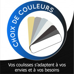Coulisse volet roulant aluminium traditionnel GL048 - 40 x 27 mm