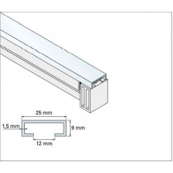 Rail barre palpeuse 2.5 mètres - Simu 9013406