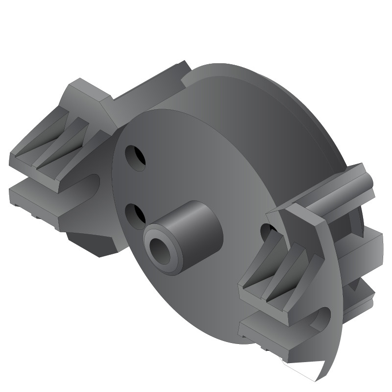 Support moteur tunnel Coffrelite ZF - Motorisation 45 mm - Simu 9011606