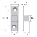 Support moteur C16 - Motorisation 58 mm - Gaposa AX5EQ
