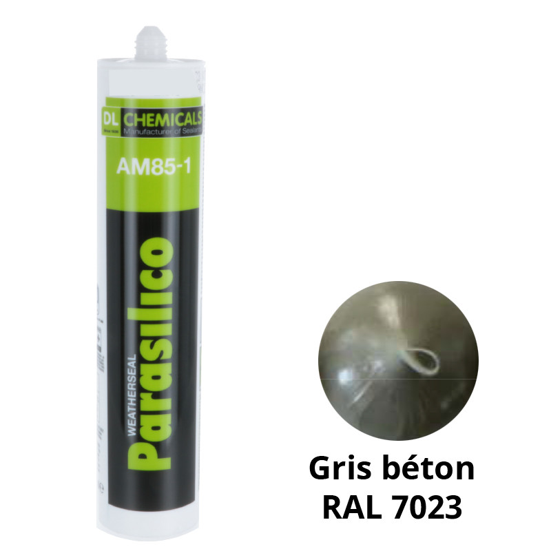 Silicone Parasilico AM 85-1 gris béton RAL 7023 - DL Chemicals 105379