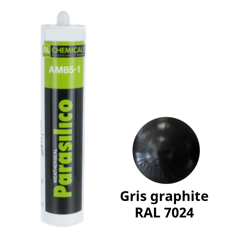 Mastic Silicone Omnicol - Gris Anthracite - Cartouche - 310ml