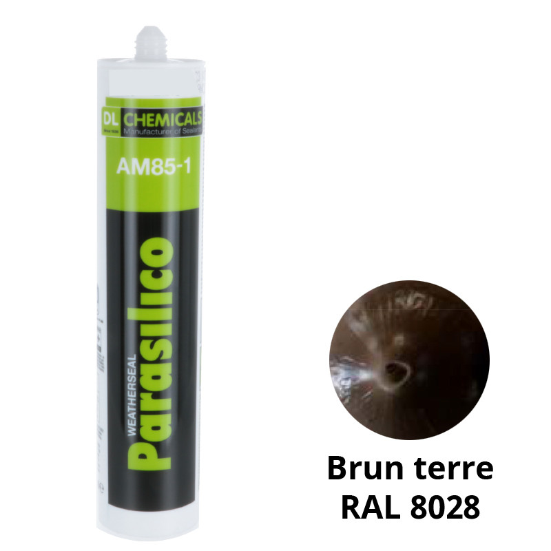 Silicone Parasilico AM 85-1 brun terre RAL 8028 - DL Chemicals 105371