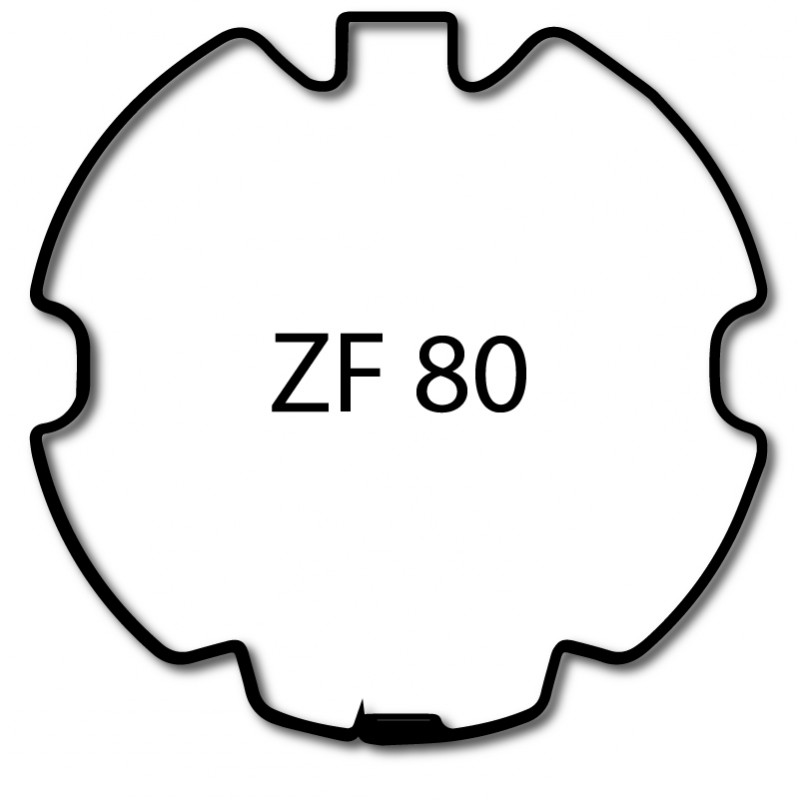 Bagues moteur 45 mm tube ZF 80 - Elero 23 382.0001