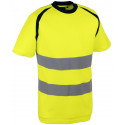 Tee-Shirt haute visibilité jaune polyester Singer SUZE - T.M