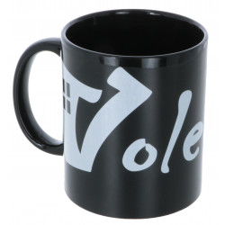 Mug céramique noir avec anse Voleda - 300 mL