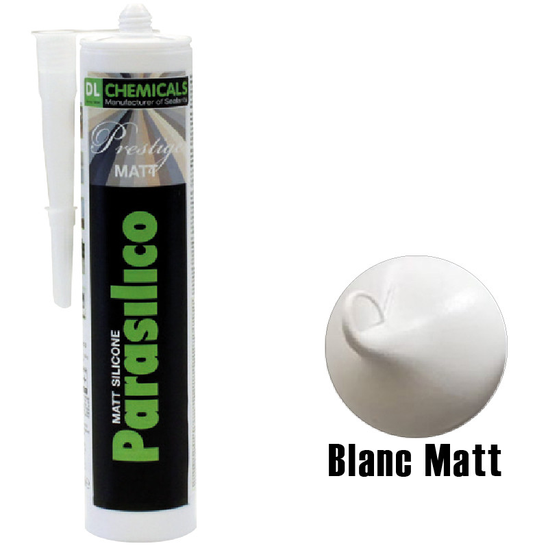 Silicone Parasilico prestige matt DL Chemicals - Blanc mat - Déstockage