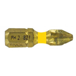 Embout de vissage Tivoly Diamant bi-torsion Philips 25mm N1-2-3