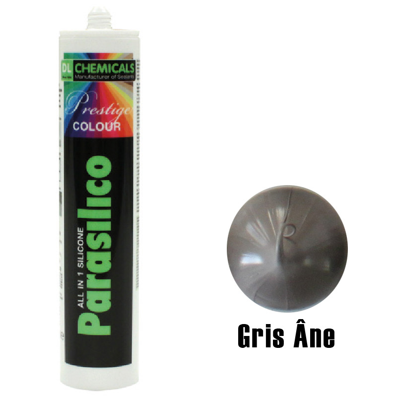 Silicone Parasilico prestige colour DL Chemicals - Gris âne - Déstockage