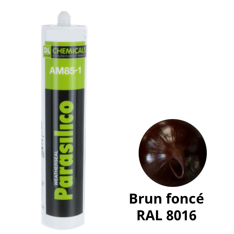 Silicone Parasilico AM 85-1 DL Chemicals - Brun foncé - RAL 8016 - Déstockage Silicone Parasilico AM 85-1 DL Chemicals - Brun foncé - RAL 8016 - Déstockage