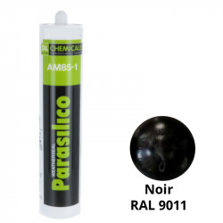 Silicone Parasilico AM 85-1 DL Chemicals - Noir - RAL 9011 - Déstockage