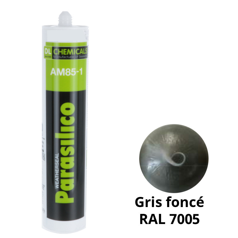 Silicone Parasilico AM 85-1 DL Chemicals - Gris foncé - RAL 7005 déstockage