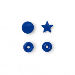 Boutons pression motif étoile Color Snaps Bleu roi - Prym 393216