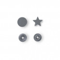 Boutons pression Color Snaps gris motif étoile - Prym 393245