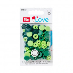 Boutons pression Prym Love Color Snaps verts - Prym 393001