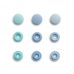 Boutons pression 9 mm Color Snaps Mini bleus - Prym 393501