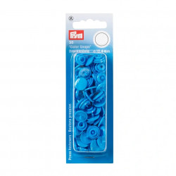 Boutons pression Color Snaps bleu acier - Prym 393108