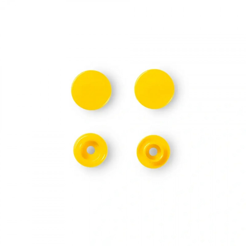 Boutons pression Color Snaps jaunes - Prym 393110
