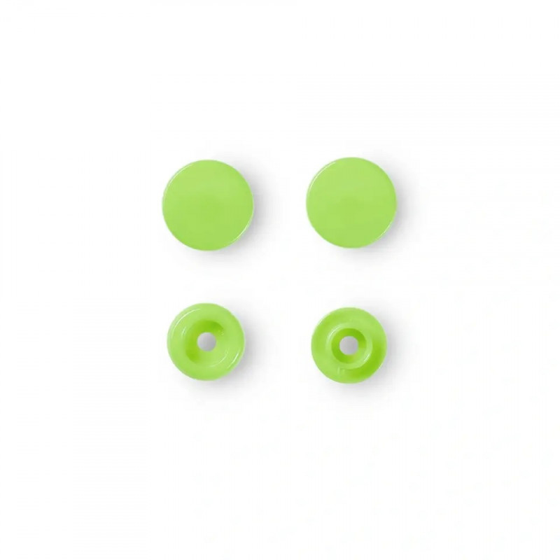 Boutons pression Color Snaps couleur vert pomme - Prym 393144