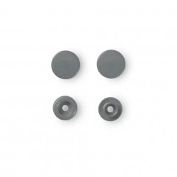 Boutons pression Color Snaps couleur gris argenté - Prym 393145