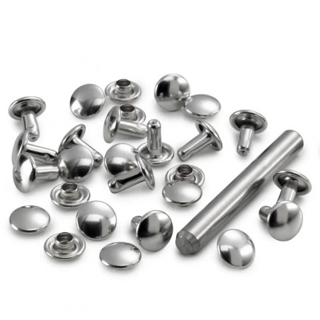 100 rivets tubulaires pour des épaisseurs de 6-9 mm - Prym 403162