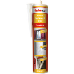 Mastic silicone Fischer bâtiment DBS int/ext - translucide - déstockage