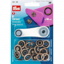 Bouton pression sans couture "Jersey" 18 mm, laiton antique - Prym 390196