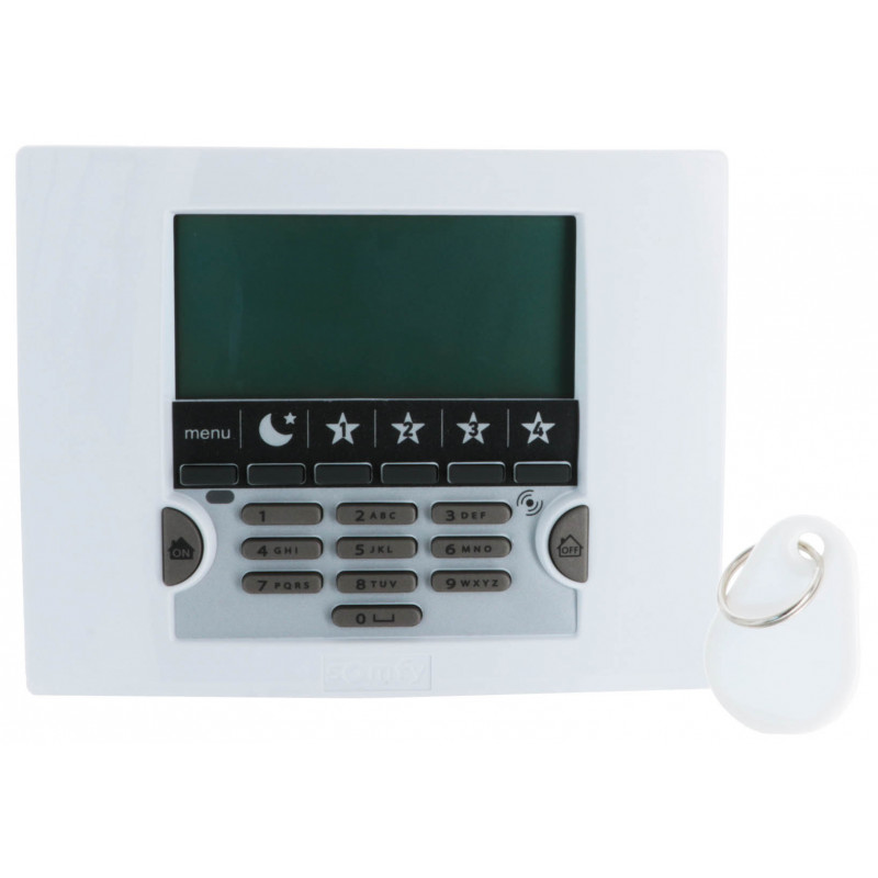 Clavier LCD lecteur de badge Home Keeper + un badge - Somfy 1875161