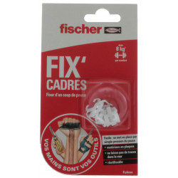Fix'Cadres Fischer crochet blanc - 548871(x8)