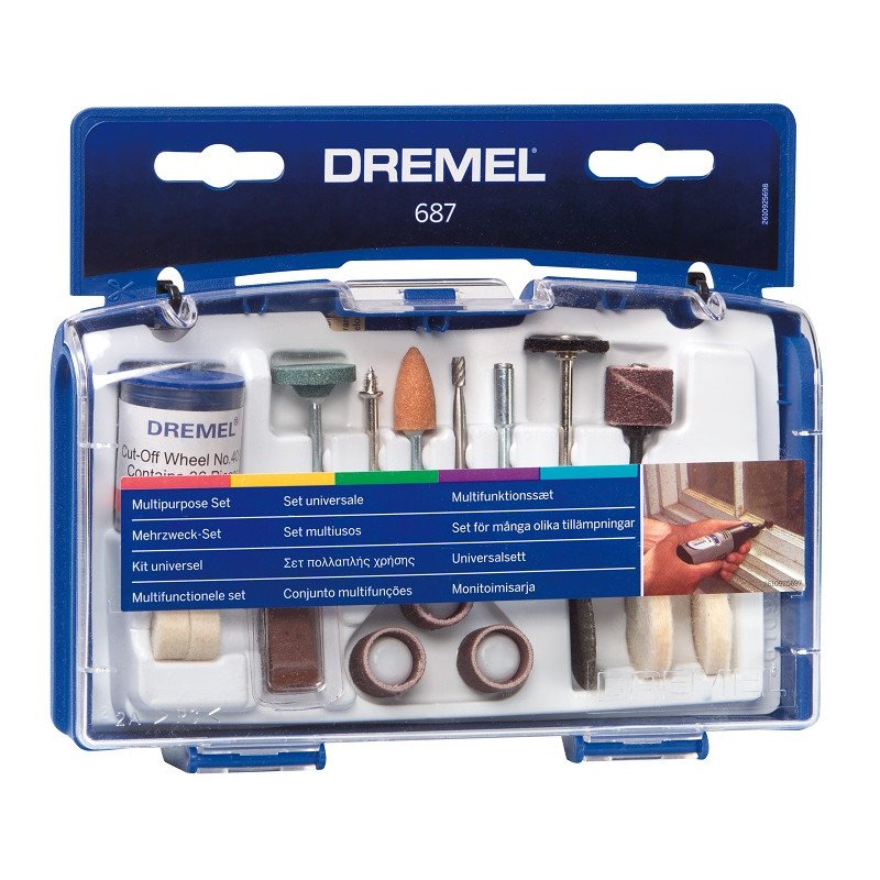 Coffret Dremel 52 accessoires multi-usages - Outil rotatif Dremel