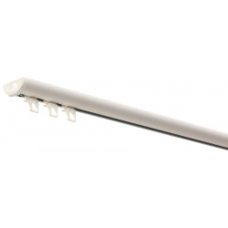 kit Rail DS Aluminium Laqué blanc pour Rideaux - 1,50m