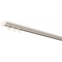 Kit Rail DS Aluminium laqué blanc pour Rideaux - 2,50m