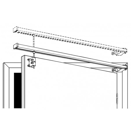 Tringle A Rideau Pivotant Avec La Porte