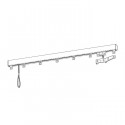 Tringle à rideaux Prestige Blanc - 1,50m - 1 rideau